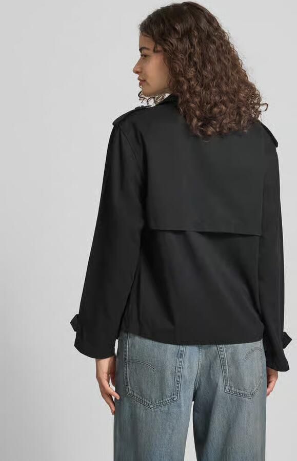 Only regular fit trenchcoat-jack met reverskraag model 'HANNAH'