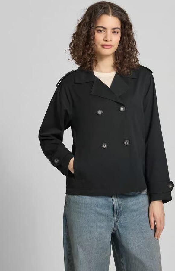 Only regular fit trenchcoat-jack met reverskraag model 'HANNAH' - Foto 4