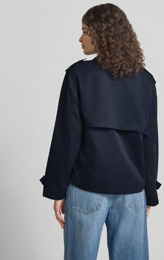 Only regular fit trenchcoat-jack met reverskraag model 'HANNAH'