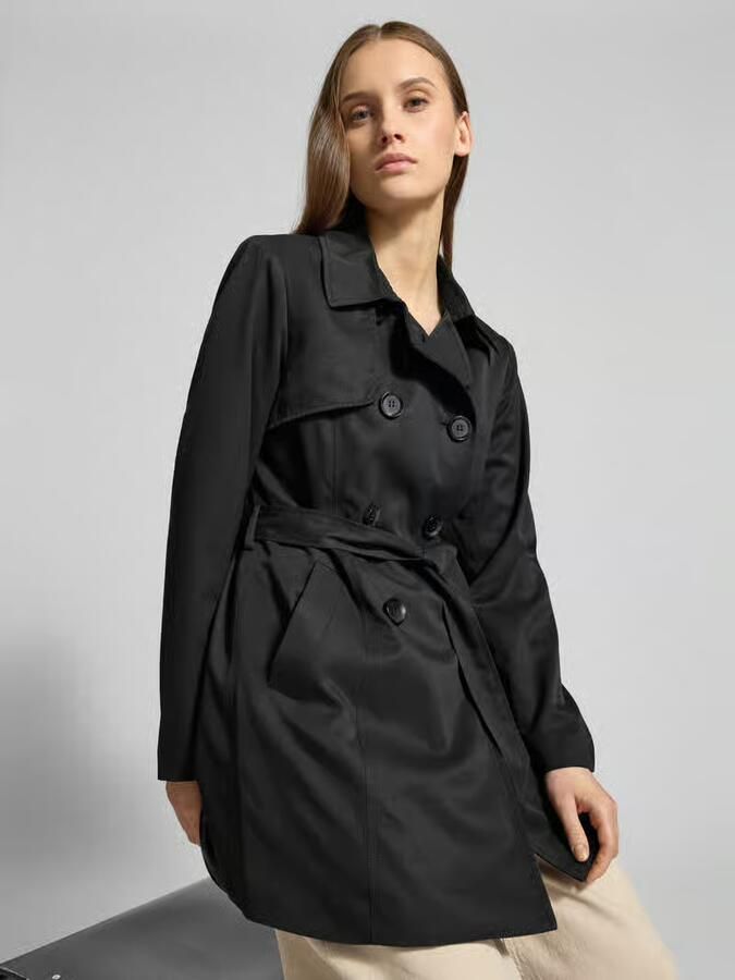 Only Regular fit trenchcoat met dubbele knoopsluiting model 'VALERIE' - Foto 6