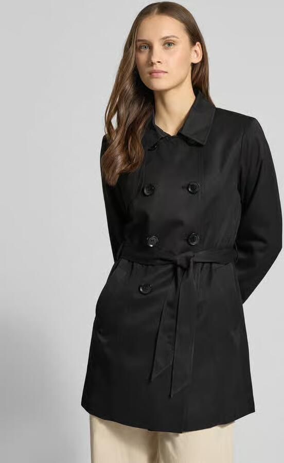 Only Regular fit trenchcoat met dubbele knoopsluiting model 'VALERIE' - Foto 7