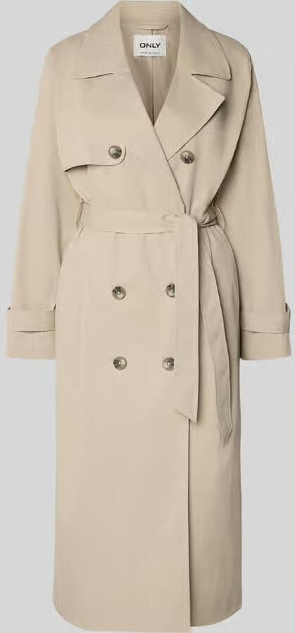 Only regular fit trenchcoat met reverskraag model 'DISA LIFE' - Foto 2