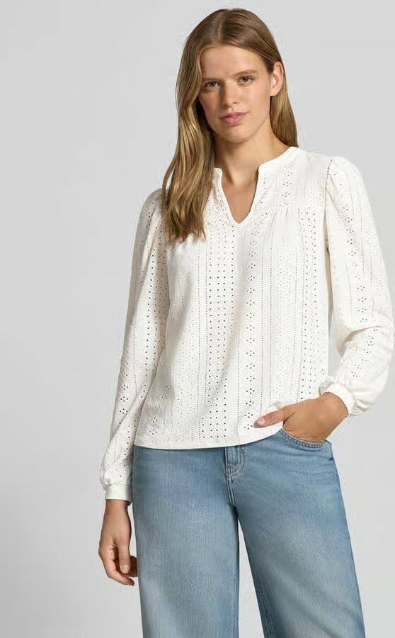Only Relaxed fit blouseshirt met ajourpatroon model 'SANDRA' - Foto 2