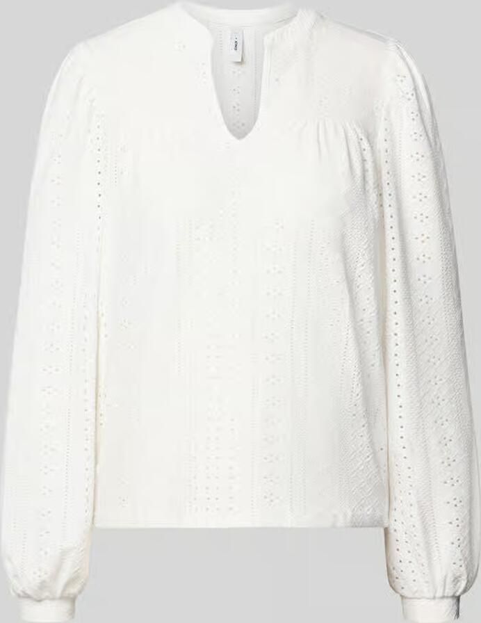 Only Relaxed fit blouseshirt met ajourpatroon model 'SANDRA' - Foto 2