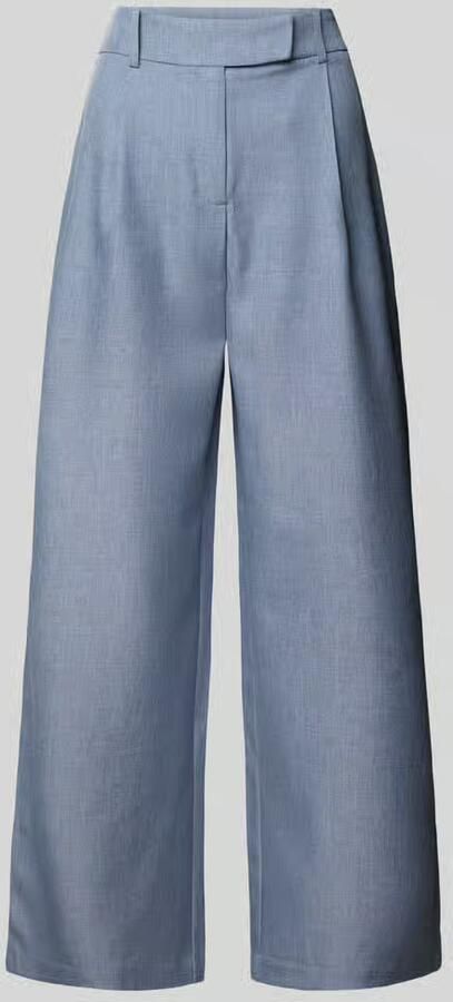 Only Regular fit wijde broek met sluiting met schuifhaakje model 'LINDA'
