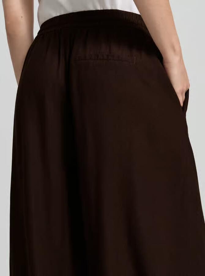 Only regular fit wijdte broek van mix van viscose en linnen model 'GOA'