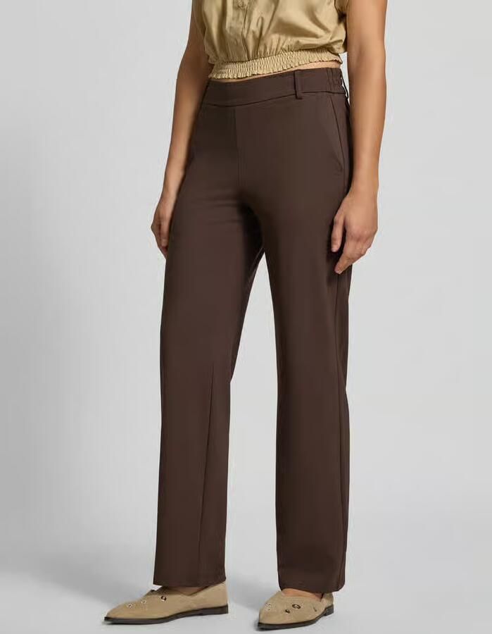 Only Regular fit wijdte broek van viscosemix model 'POPTRASH' - Foto 3
