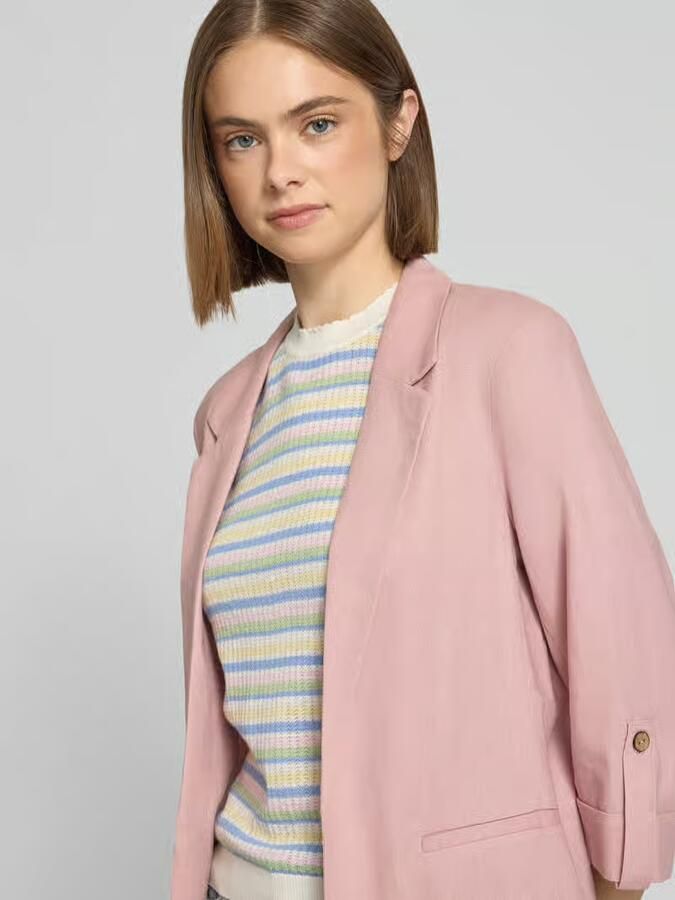 Only relaxed fit blazer van mix van viscose en linnen model 'GOA'