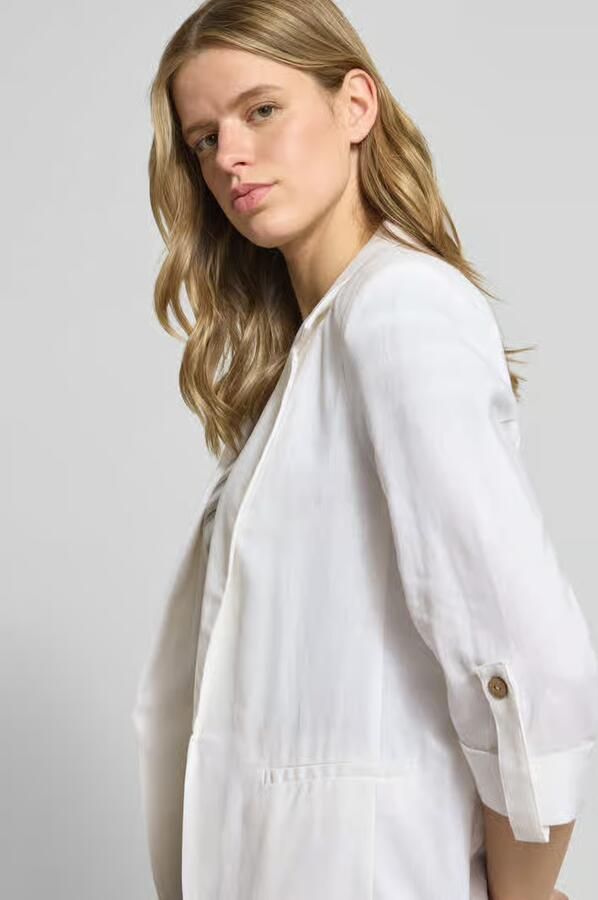Only relaxed fit blazer van mix van viscose en linnen model 'GOA'