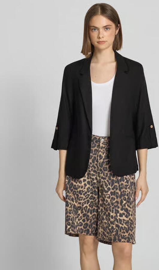 Only relaxed fit blazer van mix van viscose en linnen model 'GOA' - Foto 2
