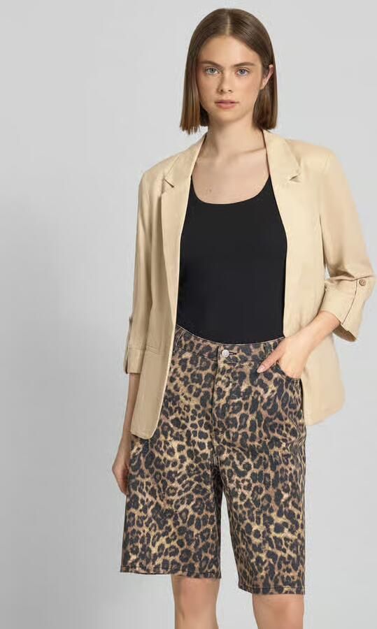 Only relaxed fit blazer van mix van viscose en linnen model 'GOA' - Foto 5