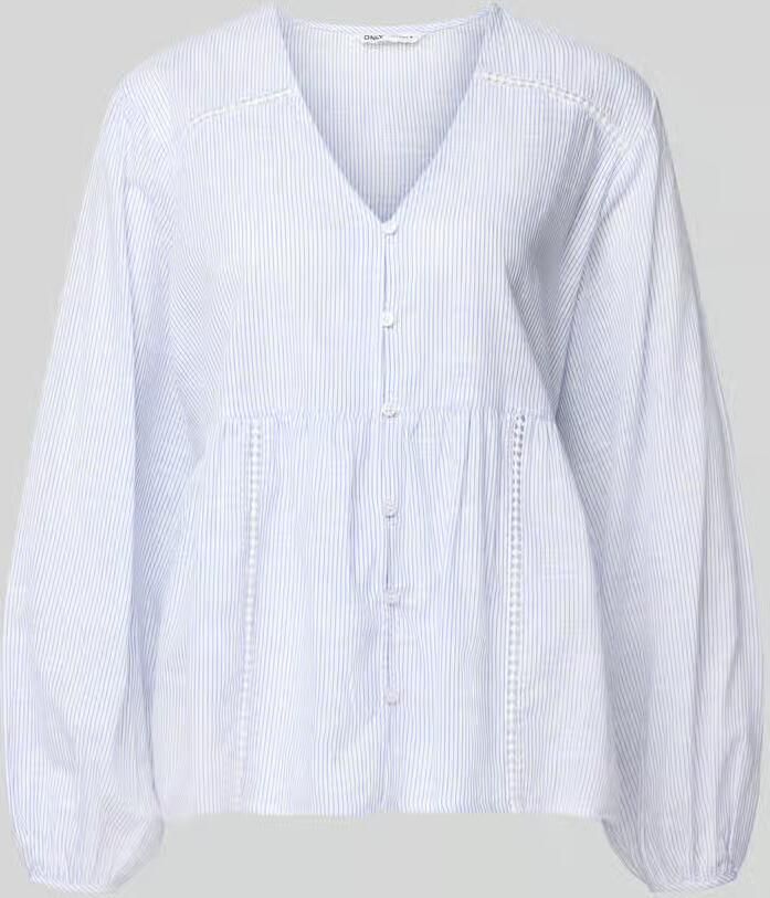 Only Relaxed fit Blouse met lange mouwen van puur katoen Model 'NORA' - Foto 2