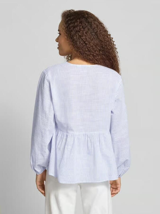 Only Relaxed fit Blouse met lange mouwen van puur katoen Model 'NORA' - Foto 2