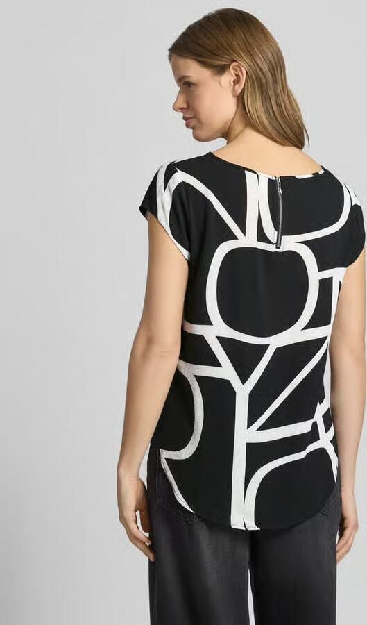 Only Relaxed fit blouseshirt in crêpe-uitvoering Model 'VIC' - Foto 4