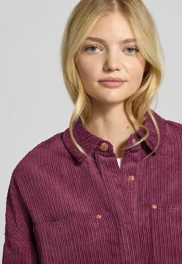 Only Relaxed fit corduroy blouse met borstzakken model 'JANINE-RAI' - Foto 2