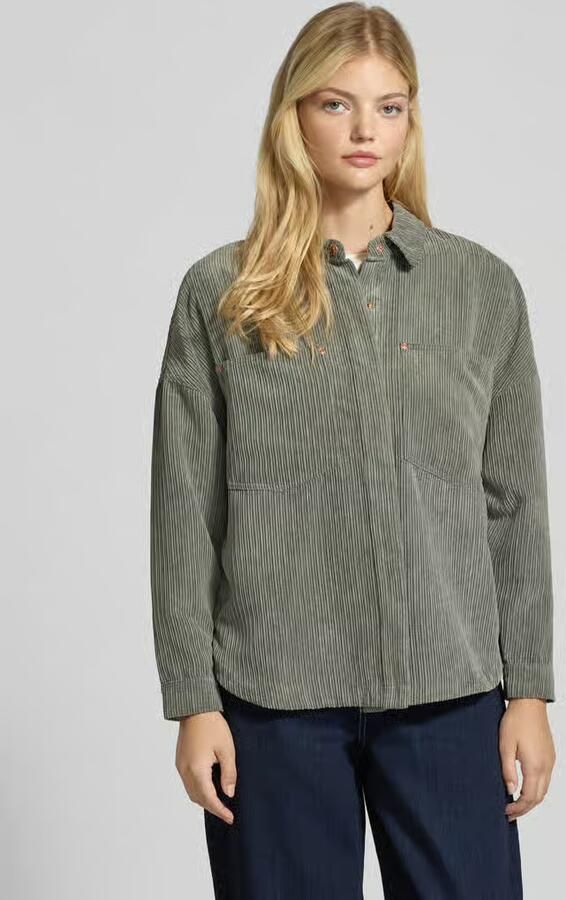 Only Relaxed fit corduroy blouse met borstzakken model 'JANINE-RAI' - Foto 3