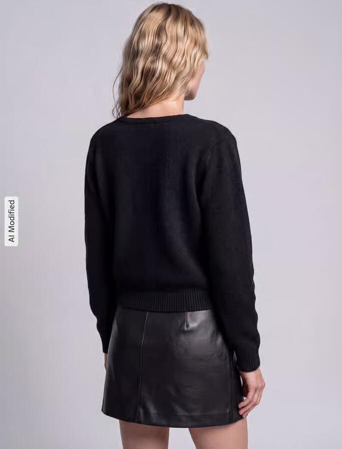Only relaxed fit gebreid jack met wol-aandeel model 'LIVA'