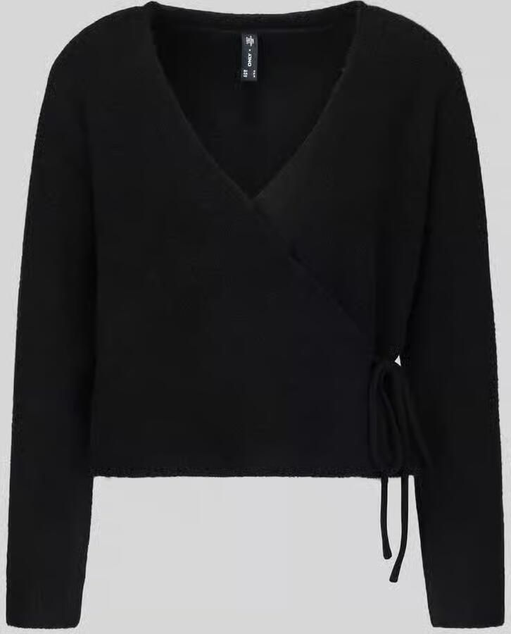 Only relaxed fit gebreid jack met wol-aandeel model 'LIVA' - Foto 2