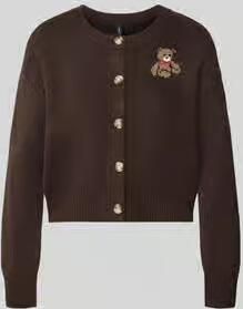 Only relaxed fit gebreide pullover met borduursel model 'TEDDY'