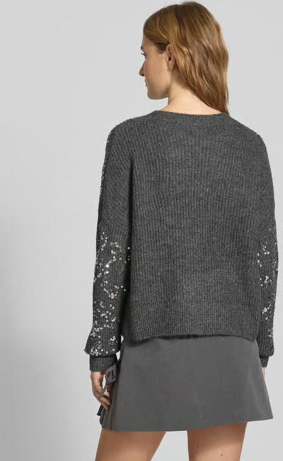 Only Relaxed fit gebreide pullover met pailletten model 'LALTA'