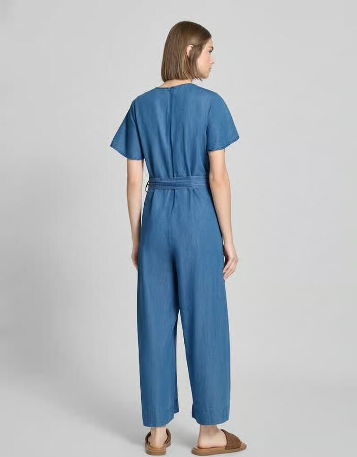 Only Relaxed fit jumpsuit van een mix van katoen en lyocell model 'BEA HANNA' - Foto 4