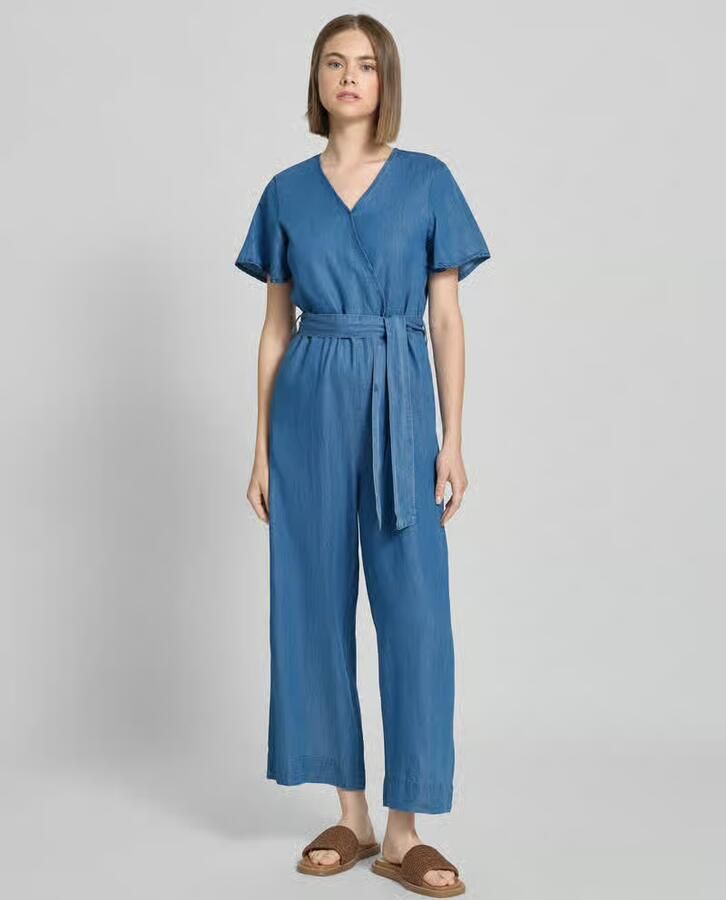 Only Relaxed fit jumpsuit van een mix van katoen en lyocell model 'BEA HANNA' - Foto 5