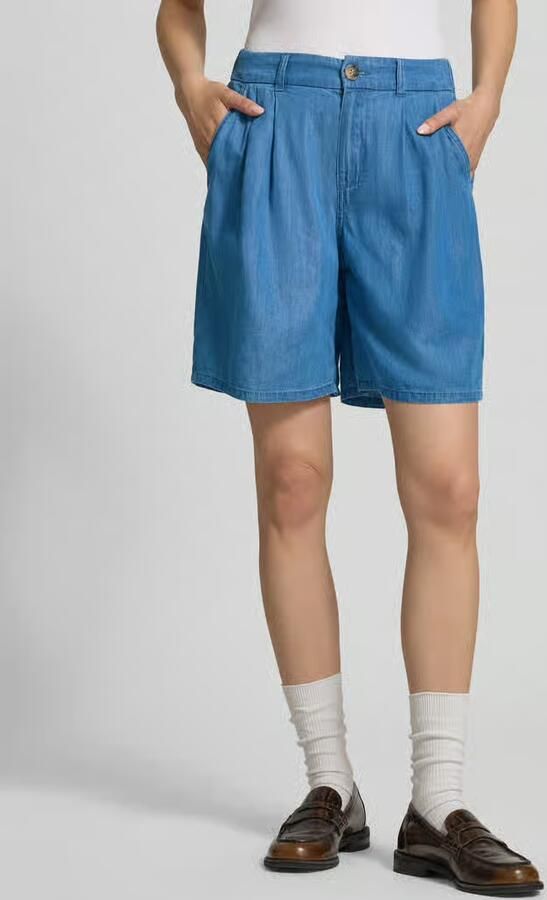Only Relaxed fit korte jeans van een mix van katoen en lyocell model 'BEA' - Foto 2