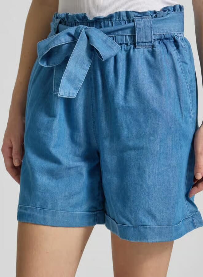 Only Loose fit korte jeans van een mix van katoen en lyocell model 'BEA SMILLA' - Foto 3