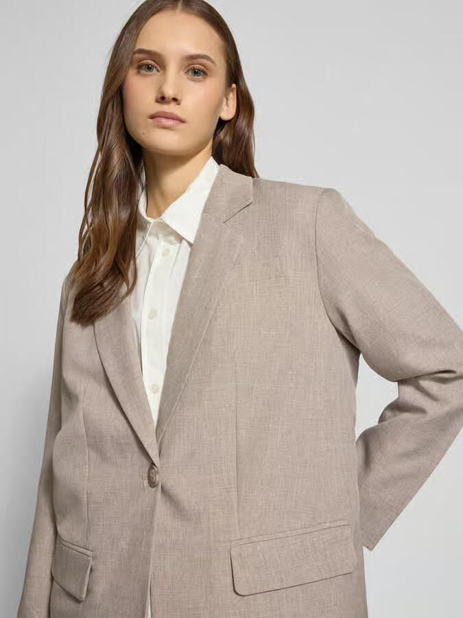 Only Relaxed fit lange blazer met 1-knoopssluiting model 'LINDA' - Foto 5