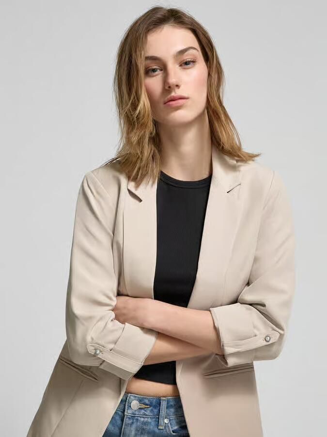 Only Relaxed fit lange blazer met decoratieve parelvormige knoop model 'KAYLE-ORLEEN LIFE' - Foto 2