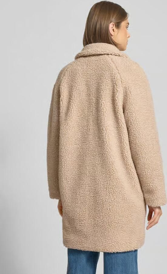 Only Regular fit lange jas van teddybont met blinde drukknoopsluiting model 'NEWAURELIA' - Foto 5