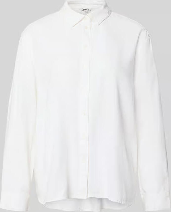 Only relaxed fit linnen blouse met overhemdkraag model 'GOA' - Foto 2