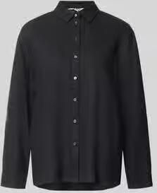 Only relaxed fit linnen blouse met overhemdkraag model 'GOA'