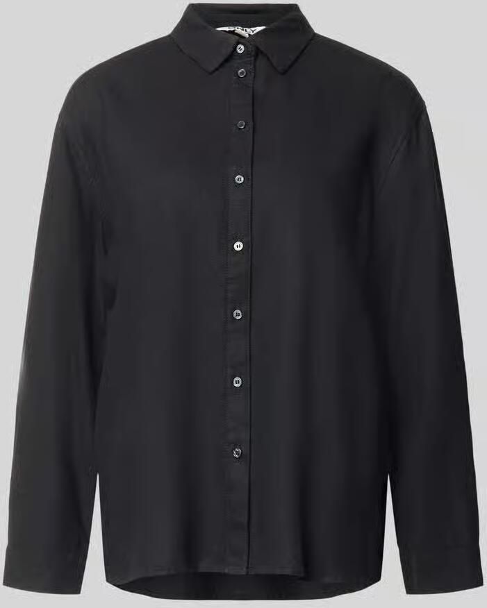 Only relaxed fit linnen blouse met overhemdkraag model 'GOA' - Foto 2