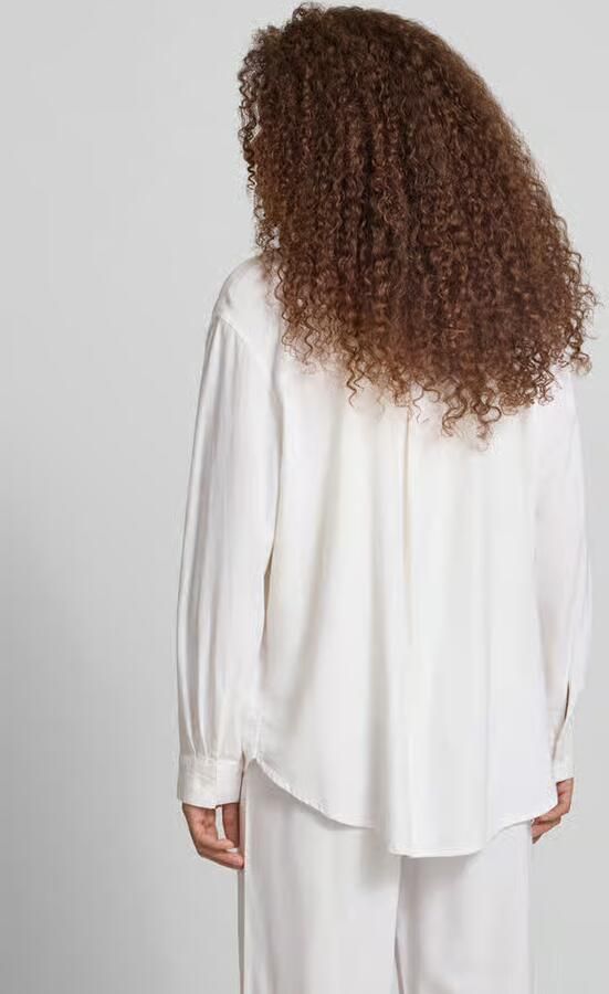 Only relaxed fit linnen blouse met overhemdkraag model 'GOA'