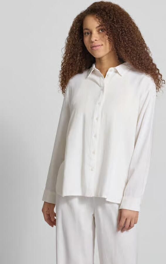Only relaxed fit linnen blouse met overhemdkraag model 'GOA' - Foto 2