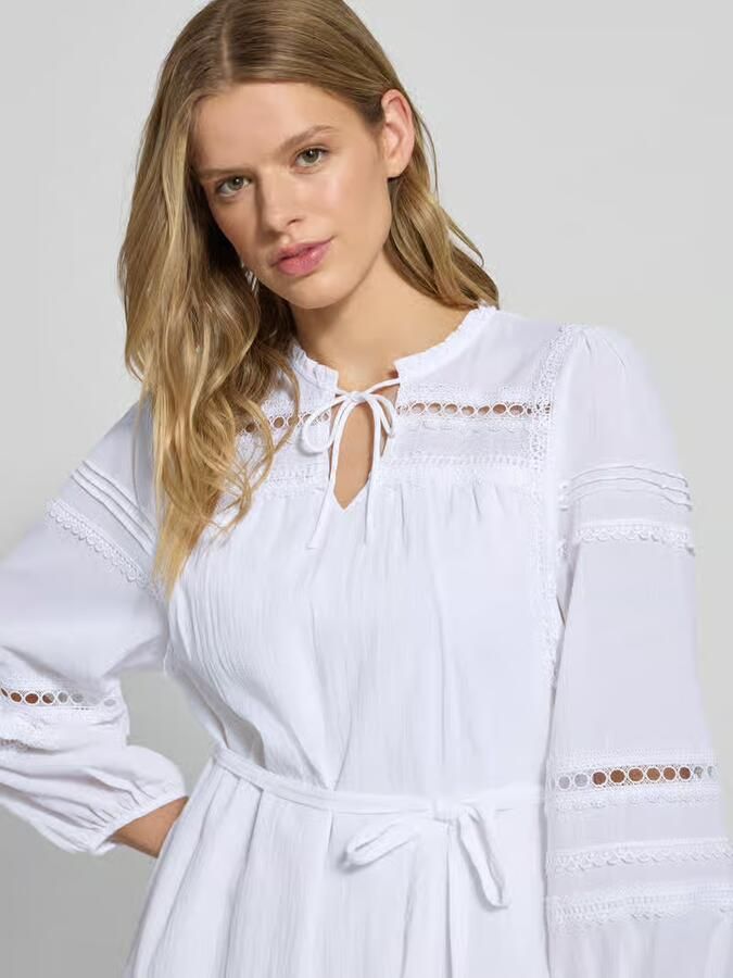 Only Relaxed fit mousseline jurk van zuiver katoen model 'VERA'