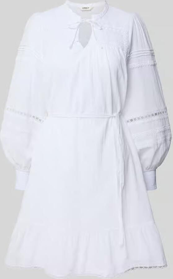Only Relaxed fit mousseline jurk van zuiver katoen model 'VERA' - Foto 2