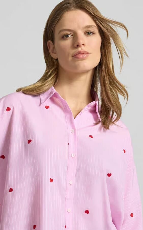 Only Relaxed fit overhemdblouse met katoen-aandeel Model 'NEW LINA GRACE'
