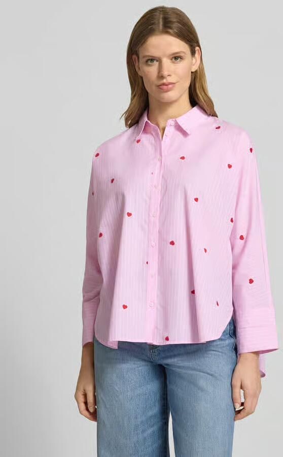 Only Relaxed fit overhemdblouse met katoen-aandeel Model 'NEW LINA GRACE' - Foto 4