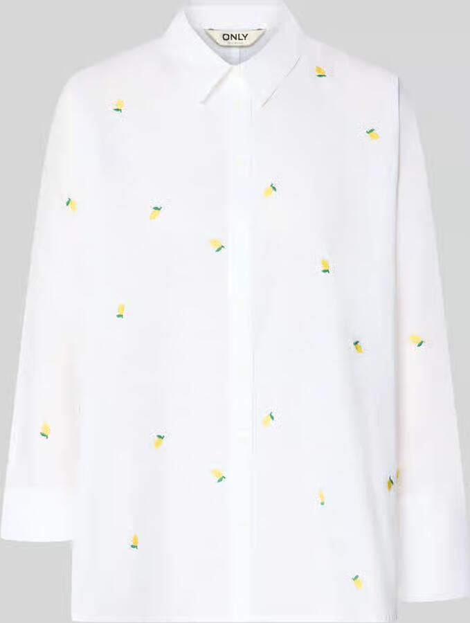 Only Relaxed fit overhemdblouse van puur katoen model 'NEW LINA GRACE' - Foto 2