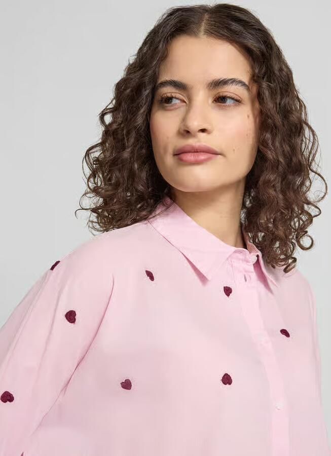 Only Relaxed fit overhemdblouse van puur katoen model 'NEW LINA GRACE'