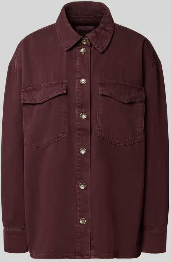 Only Relaxed fit oversized shirt van pure katoen model 'SILLA'