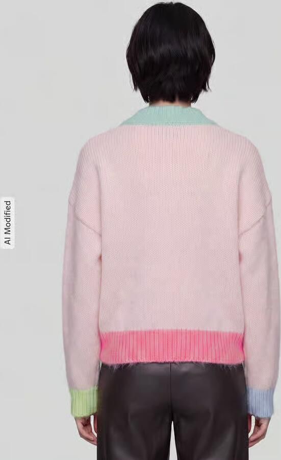 Only relaxed fit pullover met col model 'OLINA' - Foto 3