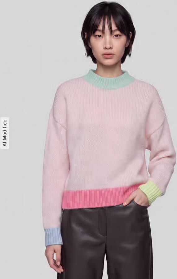 Only relaxed fit pullover met col model 'OLINA' - Foto 2