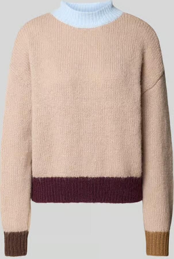 Only relaxed fit pullover met colour-blocking