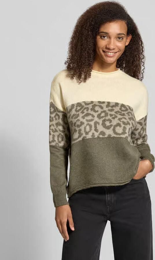 Only relaxed fit pullover met luipaardmotief model 'JADE' - Foto 3