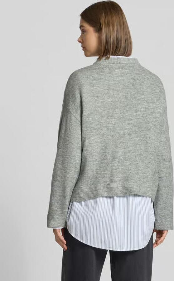 Only Regular fit gebreide pullover met ronde hals model 'SIMONI' - Foto 9