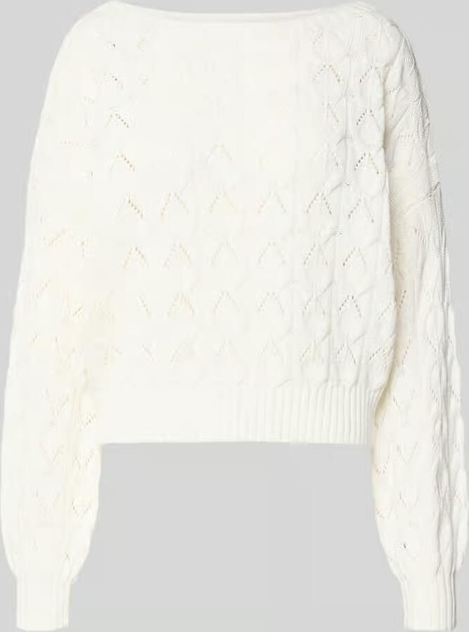 Only Relaxed fit gebreide pullover met kabelpatroon model 'BRYNN' - Foto 11