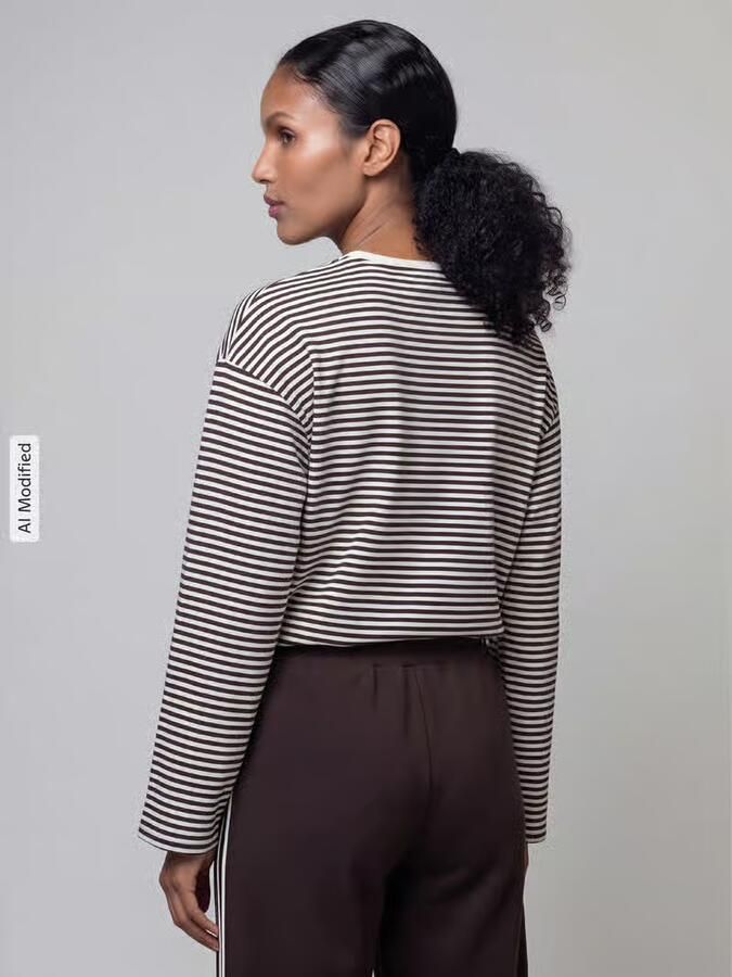 Only relaxed fit shirt met lange mouwen van puur katoen model 'FREJA' - Foto 3